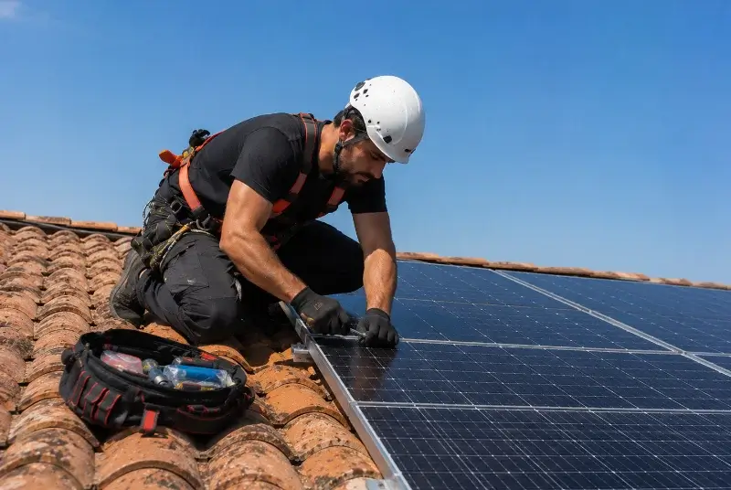 Maintenance et monitoring de panneaux solaires à Cornillon