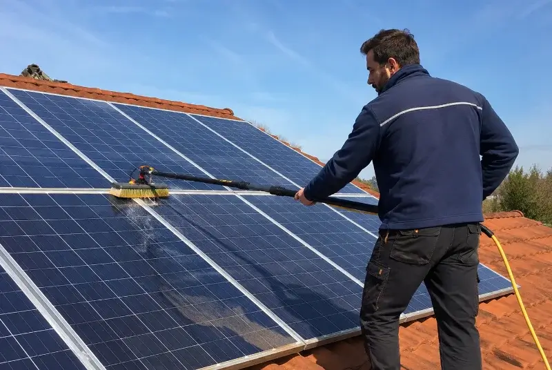 Nettoyage et entretien de panneaux solaires à Cornillon